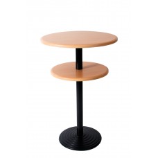Cast Iron Shelved Bar Table